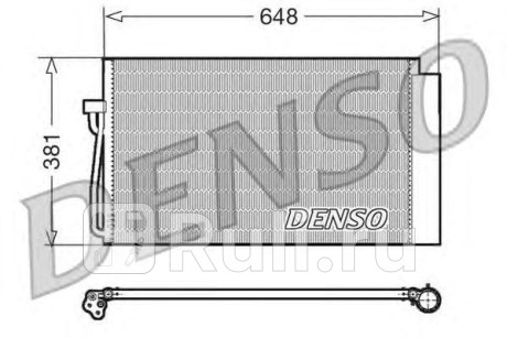 DCN05017 - Радиатор кондиционера (DENSO) BMW E65/E66 рестайлинг (2005-2008) для BMW 7 E65/E66 (2005-2008) рестайлинг, DENSO, DCN05017