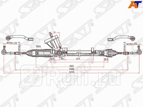 ST-490010024R - Рейка рулевая (SAT) Renault Megane 3 рестайлинг (2014-2016) для Renault Megane 3 (2014-2016) рестайлинг, SAT, ST-490010024R
