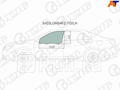 8403LGNS4FD FD/LH - Стекло двери передней левой (XYG) Toyota Camry V55 (2014-2018) для Toyota Camry V55 (2014-2018), XYG, 8403LGNS4FD FD/LH