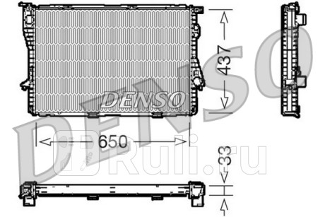 DRM05067 - Радиатор охлаждения (DENSO) BMW E39 (1995-2004) для BMW 5 E39 (1995-2004), DENSO, DRM05067