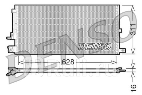 DCN11007 - Радиатор кондиционера (DENSO) Jaguar X-Type (2001-2009) для Jaguar X-Type (2001-2009), DENSO, DCN11007