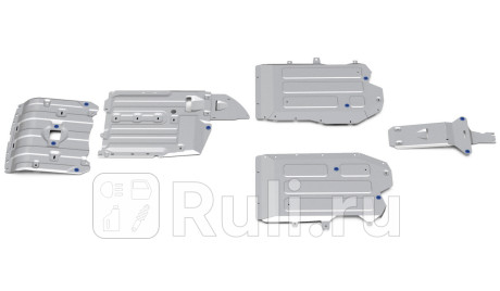 K333.0534.1 - Защиты радиатора+картера+кпп+раздаточной коробки (комплект) (RIVAL) BMW X5 G05 (2018-2020) для BMW X5 G05 (2018-2021), RIVAL, K333.0534.1