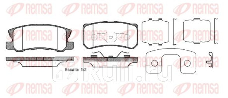 0803.22 - Колодки тормозные дисковые задние (REMSA) Mitsubishi Outlander XL (2006-2009) для Mitsubishi Outlander XL (2006-2009), REMSA, 0803.22