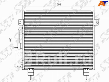ST-CH01-394-0 - Радиатор кондиционера (SAT) Chery Tiggo T11 (2005-2016) для Chery Tiggo T11 (2005-2016), SAT, ST-CH01-394-0
