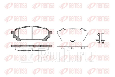 1176.01 - Колодки тормозные дисковые задние (REMSA) Subaru Forester SG (2002-2008) для Subaru Forester SG (2002-2008), REMSA, 1176.01
