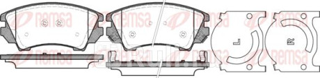 1375.12 - Колодки тормозные дисковые передние (REMSA) Opel Insignia рестайлинг (2013-2017) для Opel Insignia (2013-2017) рестайлинг, REMSA, 1375.12