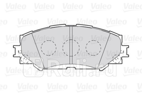 301943 - Колодки тормозные дисковые передние (VALEO) Toyota Verso (2009-2012) для Toyota Verso (2009-2012), VALEO, 301943