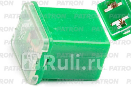 Предохранитель блистер 1шт pal low profile fuse 40a зеленый 16x12x10mm PATRON PFS183 для Автотовары, PATRON, PFS183
