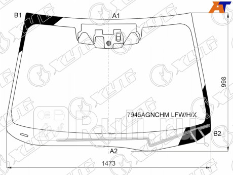 7945AGNCHM LFW/H/X - Лобовое стекло (XYG) Subaru Outback BT (2019-2021) для Subaru Outback BT (2019-2021), XYG, 7945AGNCHM LFW/H/X