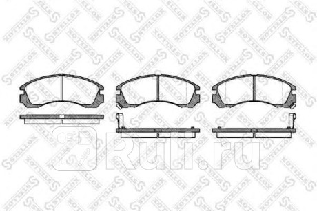 365 002-SX - Колодки тормозные дисковые передние (STELLOX) Mitsubishi Outlander XL (2006-2009) для Mitsubishi Outlander XL (2006-2009), STELLOX, 365 002-SX