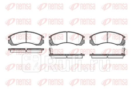 0354.02 - Колодки тормозные дисковые передние (REMSA) Mitsubishi Outlander XL (2006-2009) для Mitsubishi Outlander XL (2006-2009), REMSA, 0354.02