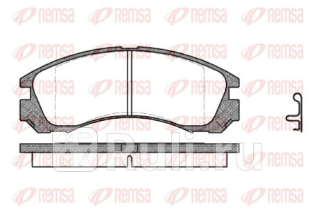 0354.22 - Колодки тормозные дисковые передние (REMSA) Mitsubishi Outlander XL (2006-2009) для Mitsubishi Outlander XL (2006-2009), REMSA, 0354.22