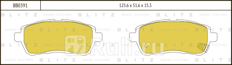 Колодки тормозные дисковые передние ford fiesta 08- BLITZ BB0391  для прочие, BLITZ, BB0391