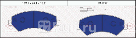 Колодки тормозные дисковые передние citroen jumper 06- peugeot boxer 06- fiat ducato 07- TATSUMI TCA1197  для прочие, TATSUMI, TCA1197