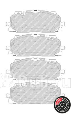 FDB4967 - Колодки тормозные дисковые передние (FERODO) Audi A6 C8 (2018-2020) для Audi A6 C8 (2018-2021), FERODO, FDB4967