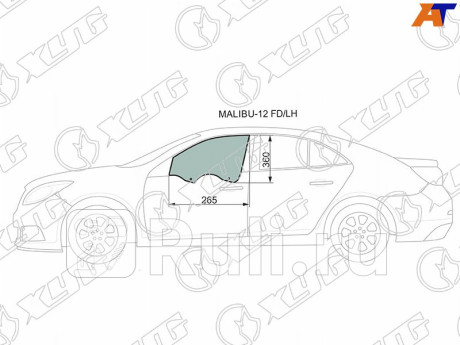 MALIBU-12 FD/LH - Стекло двери передней левой (XYG) Chevrolet Malibu (2011-2016) для Chevrolet Malibu (2011-2016), XYG, MALIBU-12 FD/LH