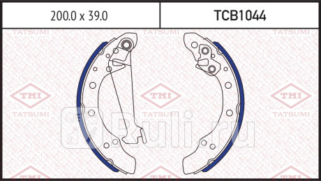 Колодки тормозные барабанные vw golf polo 91- TATSUMI TCB1044  для прочие, TATSUMI, TCB1044
