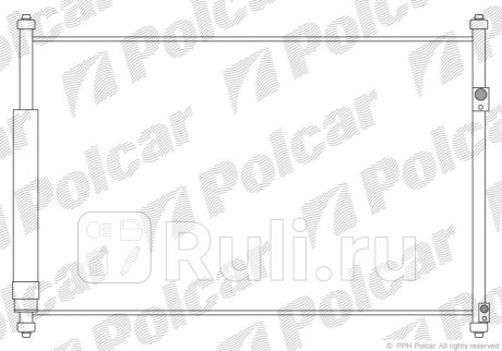 7426K81K - Радиатор кондиционера (Polcar) Suzuki Grand Vitara (2005-2015) для Suzuki Grand Vitara (2005-2015), Polcar, 7426K81K
