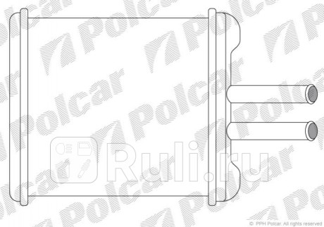 2912N8A1 - Радиатор отопителя (Polcar) Daewoo Nubira (2000-2003) для Daewoo Nubira (2000-2003), Polcar, 2912N8A1