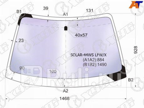 SOLAR-44WS LFW/X - Лобовое стекло (XYG) Subaru Impreza GD/GG (2000-2007) для Subaru Impreza GD/GG (2000-2007), XYG, SOLAR-44WS LFW/X