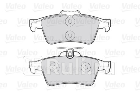 301783 - Колодки тормозные дисковые задние (VALEO) Mazda 3 BK хэтчбек (2003-2009) для Mazda 3 BK (2003-2009) хэтчбек, VALEO, 301783