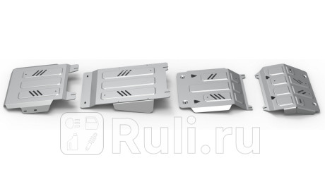 K333.4046.3.6 - Защиты радиатора+картера+кпп+раздаточной коробки (комплект) (RIVAL) Fiat Fullback (2016-2020) для Fiat Fullback (2016-2020), RIVAL, K333.4046.3.6